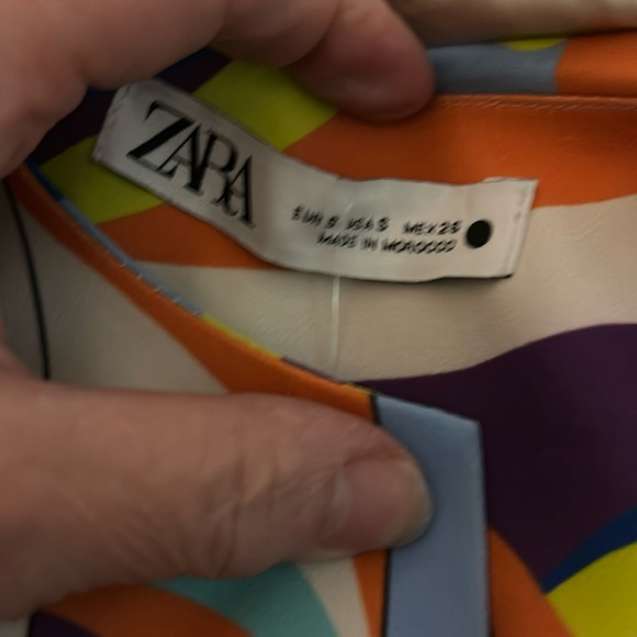 Zara Multicolor Abstract Mini Dress - Picture 9 of 9